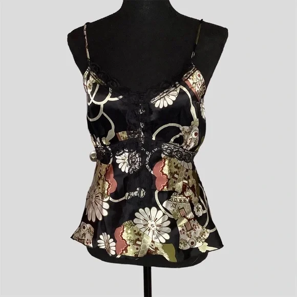 Raver Black Slip Cami Vintage - Picture 2 of 7